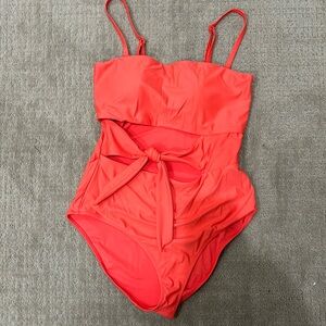 Aerie Coral One Piece Swimsuit